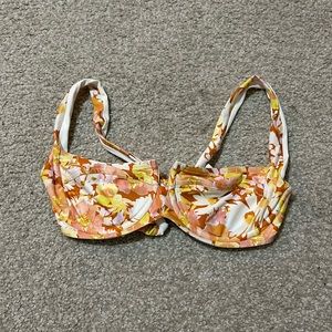 L*space camellia bikini top floral